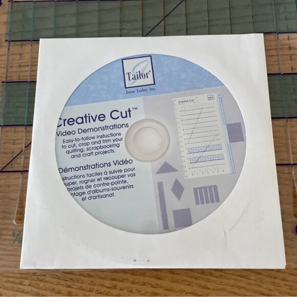 June Tailor Creative Cut Ruler JT-703 Quilting Crafts Scrapbook w Video Demo New - Picture 4 of 5